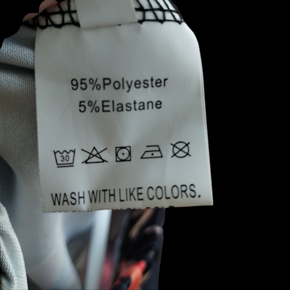 NWOT Palazzo Wide Leg Retro Colorful Floral Drawstring Pants - Picture 7 of 11